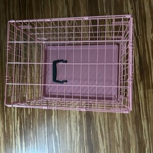 Pink Dog Crate - Medium
